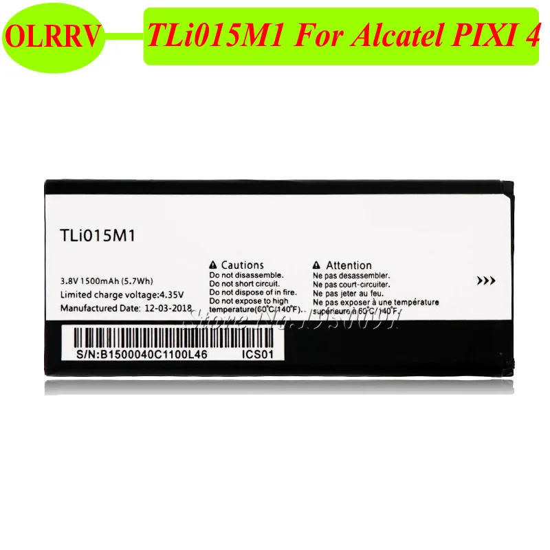 Высокое качество 1500 мАч TLi015M1 аккумулятор для Alcatel PIXI 4 4034A 4034X 4034F 4034D Аккумулятор