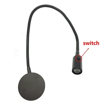 1 Вт 24 в 12 вольт Светодиодная карта освещения гибкая шея|flexible map light|neck lightneck led light |