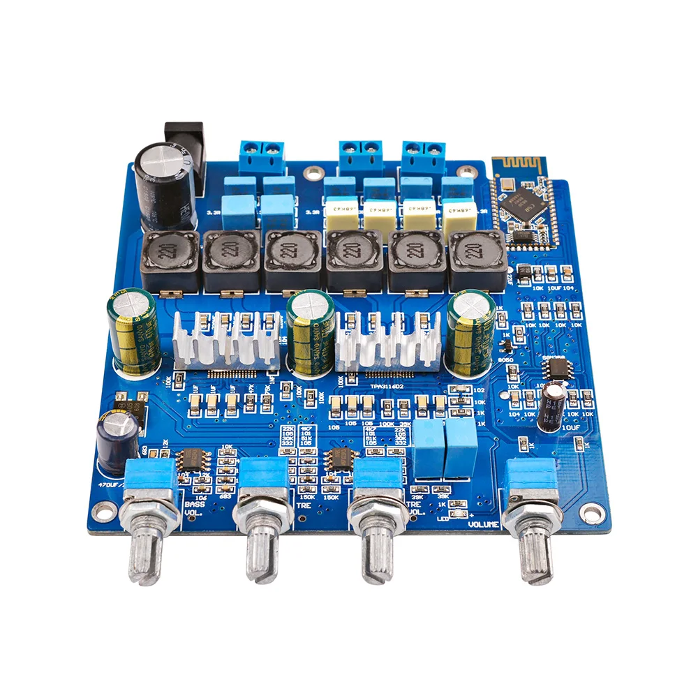 Усилитель мощности AIYIMA TPA3116 2 1 Bluetooth аудиоплата 2*50 Вт + 100 усилитель сабвуфера