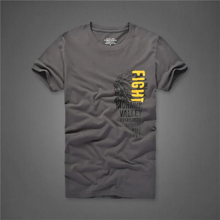 68046 deep gray Мужская футболка из хлопка с коротким рукавом, летняя Винтажная футболка с круглым вырезом высокого качества, размеры от s до 3XL - Цвет: 68046 deep gray