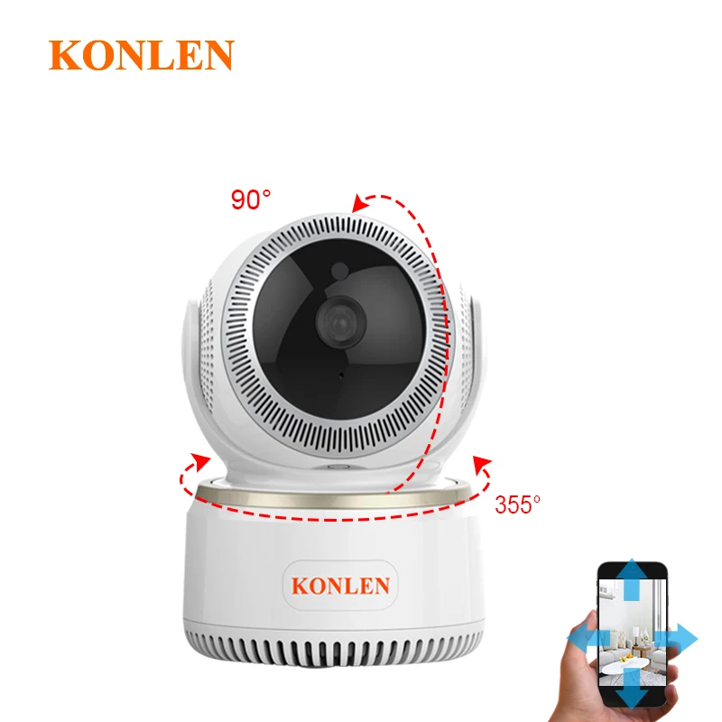 KONLEN 1080P WIFI домашняя IP камера безопасности панорамирование наклон 2МП Крытый Full HD