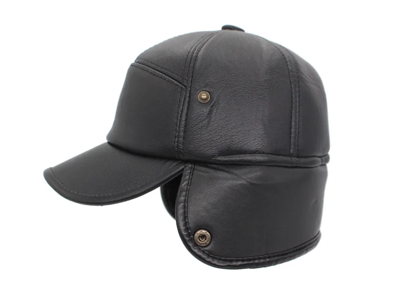 AETRUE зимняя бейсболка Мужская Snapback черные кожаные ушанки папа головные уборы для мужчин и женщин ПУ вышивка на кепке Casquette твердая мужская шапка
