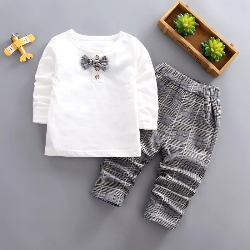 IENENS 3PC Boys Formal Suits Kids Children Outfits Clothing Long Sleeves Clothes Outfit Fashion Wedding Party Events Wear | Детская