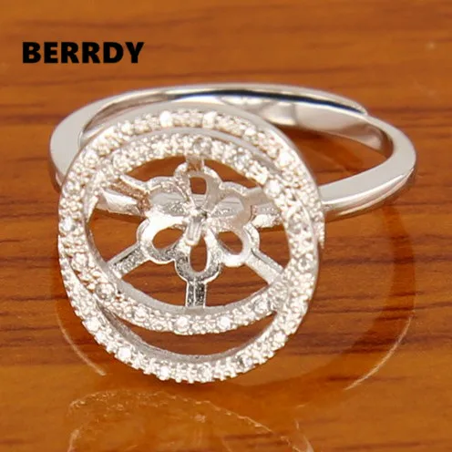 Fashion Pearl Ring Mountings Findings Jewelry Parts Fittings Charm Accessories Silver Jewellery | Украшения и аксессуары