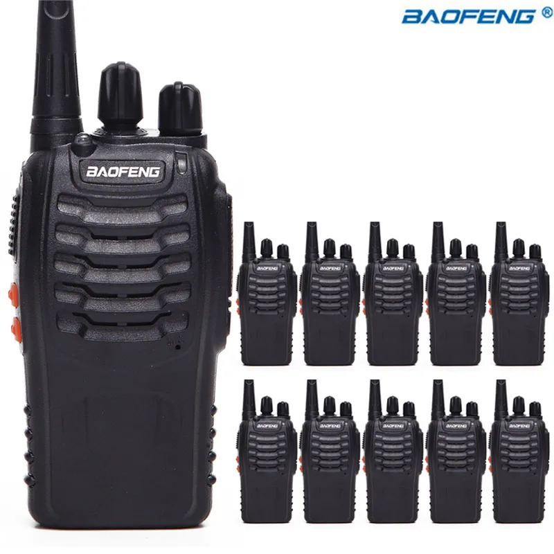 10 шт. Baofeng BF 888S Ham Радио 16Ch UHF 400 470NHZ ручное двухстороннее радио bf888s рация CB с