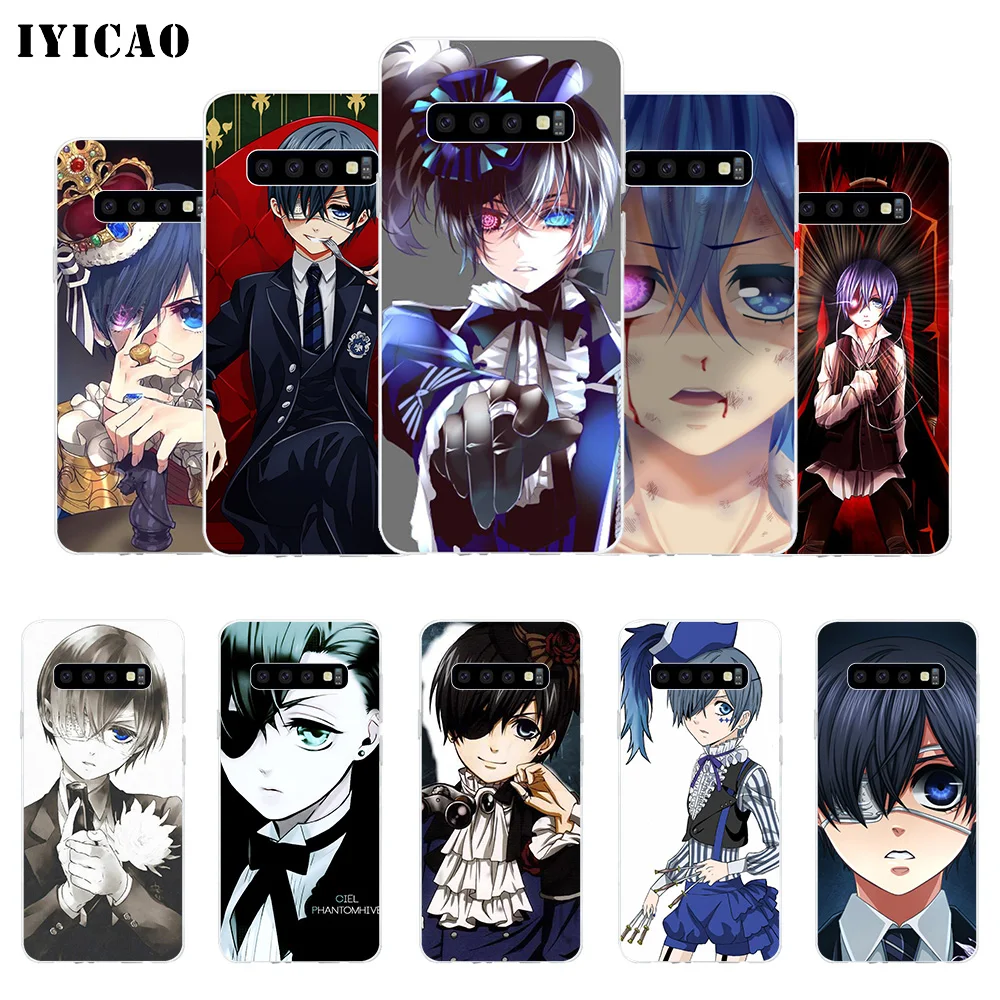 IYICAO Черный Дворецкий Ciel Мягкий силиконовый чехол для телефона Samsung Galaxy S10e S10 S9 S8 Plus