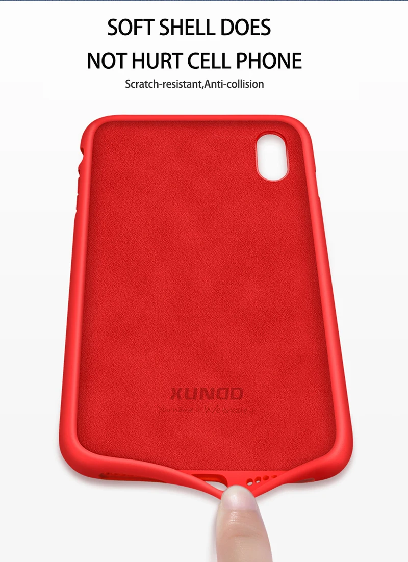 Для iPhone XR чехол Xundd жидкий силиконовый противоударный защитный чехол для iPhone X чехол для iPhone XS Max чехол Funda