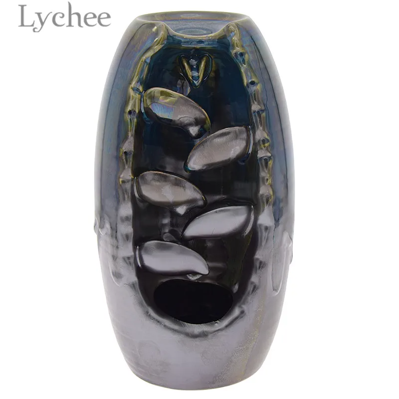 

Lychee Life 1 PC Backflow Ceramic Furnace Incense Burner Creative Incense Candle Holder Home Decoration