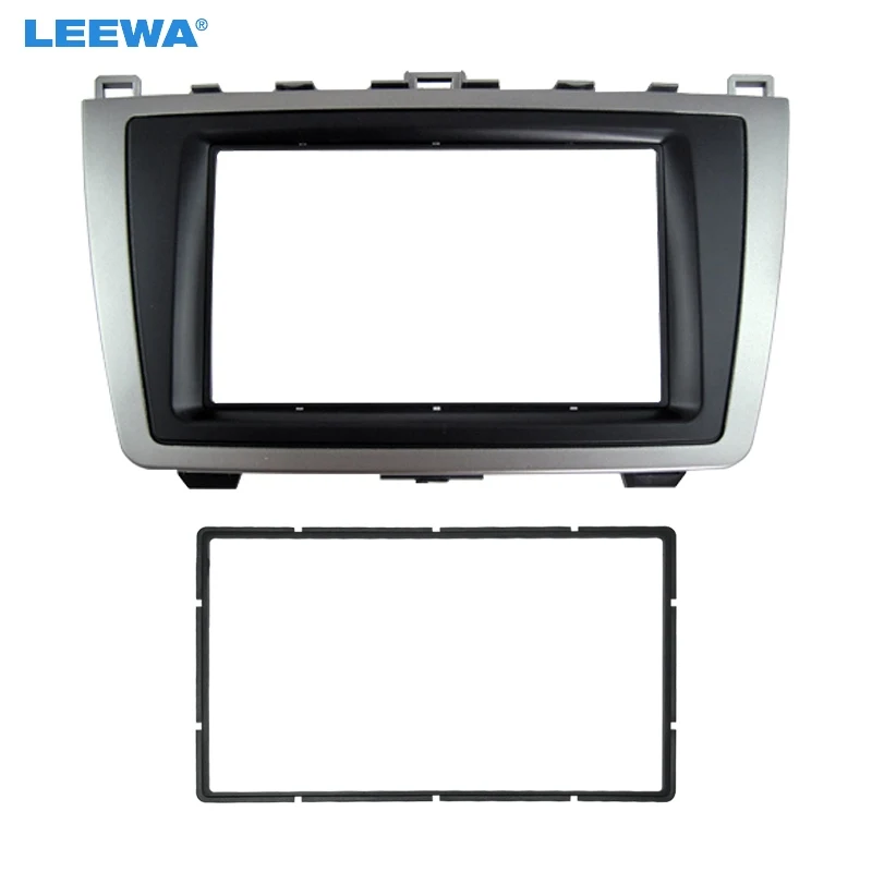 LEEWA автомобильный 2DIN Аудио Радио фасция для Mazda 6 2009 2013 стерео пластина Панель
