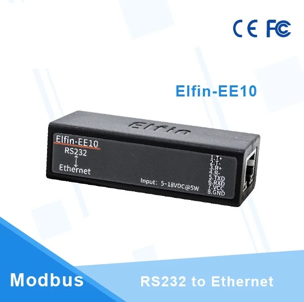 Elfin EE10 беспроводные HF маленькие сетевые устройства Modbus TPC IP Функция RJ45 RS232 к Ethernet