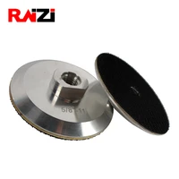 raizi 4 inch100 mm aluminum backer pad for diamond polishing sanding pad m14 58 11 economic hookloop back up pad holder
