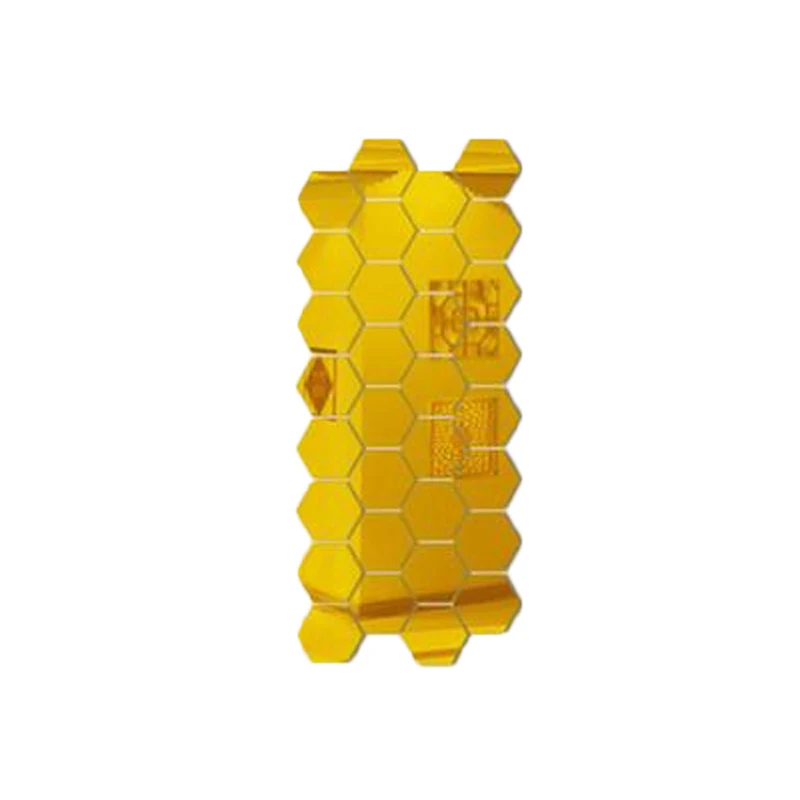 IVYSHION 48 шт 3D шестигранные акриловые зеркальные настенные наклейки DIY