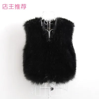 

2019 Waistcoat Vest New Autumn&winter Korea Fashion Faux Vest Rabbit Hair Lady Short Warm Coat Jacket Fluffy Outwear Parka