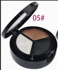 05 3 цвета Smoky eyeshadow palette Professional glitter eyeshadow shimmer pigment+ кисть+ зеркальный макияж телесные матовые тени для век MOR001 - Цвет: 05
