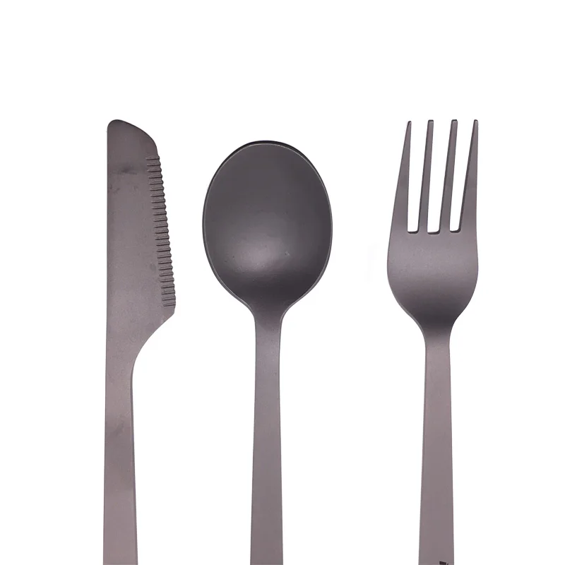 Набор столовых приборов FLAME'S CREED из 3 предметов Титановая Ложка для кемпинга