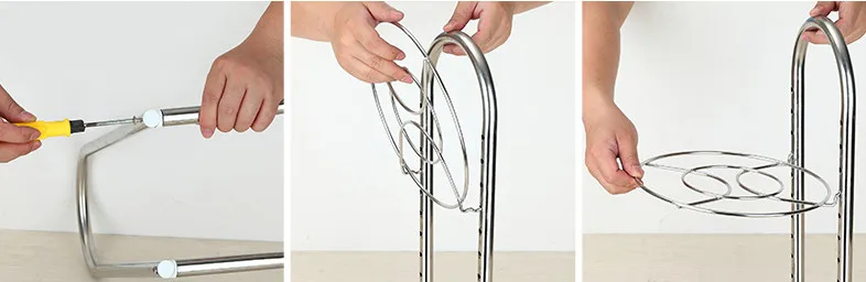 Качество нержавеющей стали утечка посуда стеллажи полки coooking инструменты срок