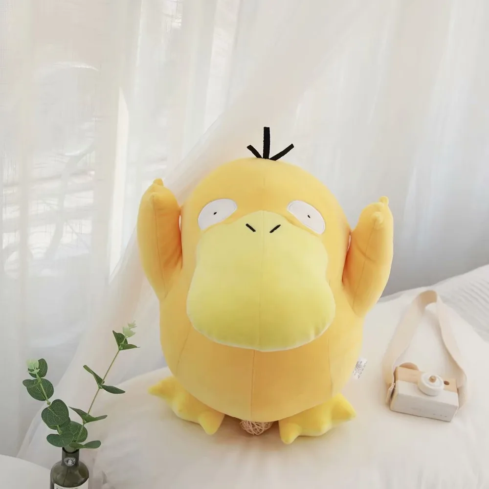 Супер мягкий Psyduck желтая утка чучело животное плюшевые аниме игрушки кукла друг Милая утка с одеялом игра подарок на день рождения