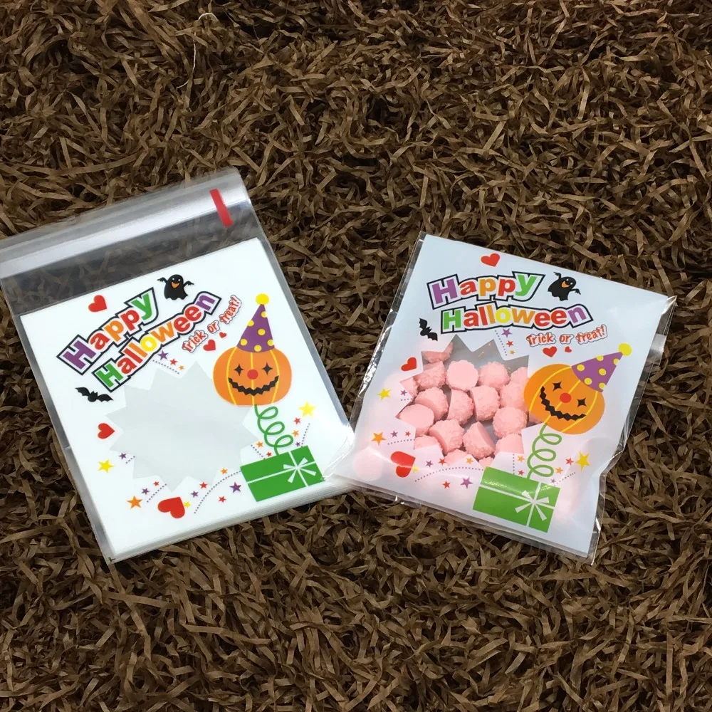 50 шт. 4 вида конструкций для украшения Хэллоуина пластиковая упаковка печенья