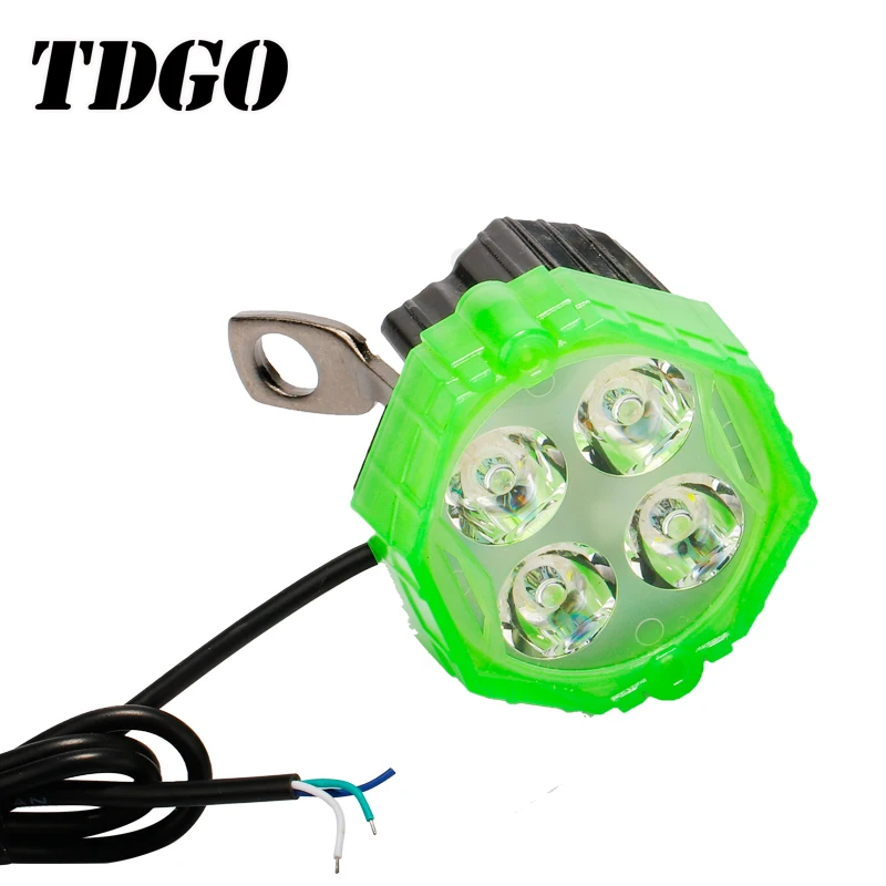 TDGO 2 шт светодиодные мотоциклетные фары 12 V светодиодный мото-прожектор Мотоцикл