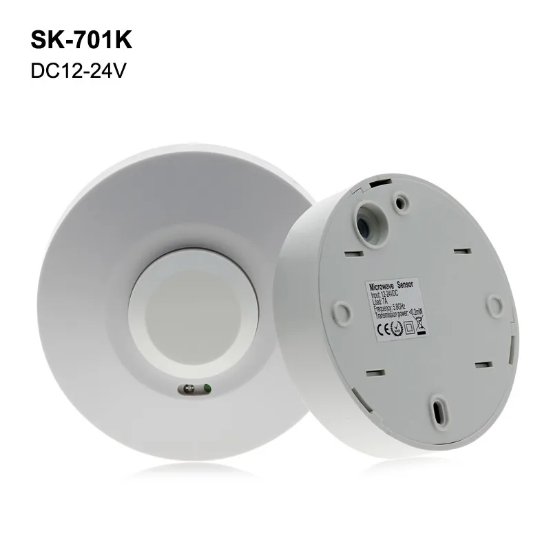 SK-701K Микроволновый датчик, радар, датчик тела, светильник, переключатель, AC220-240V, 360 градусов, детектор движения человеческого тела, светильник, переключатель - Цвет: SK-701K