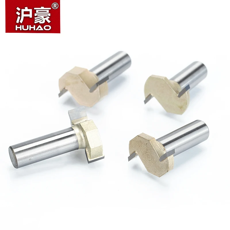 HUHAO 1pcs 1/2&quot Shank T type slotting cutter woodworking tool 2 Flute router bits for wood Rabbeting Bit endmill milling | Инструменты