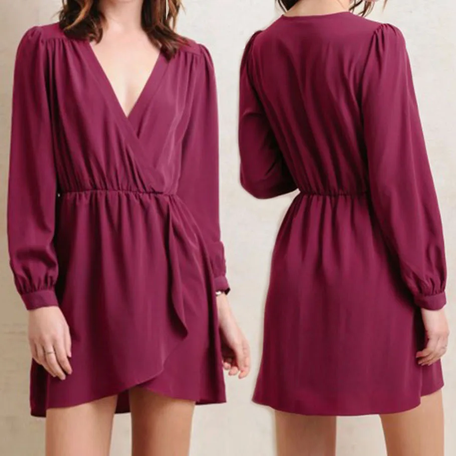 2017 Новый Скольжения Сексуальные Женщины Пижамы Весной и Летом V шея Повседневная