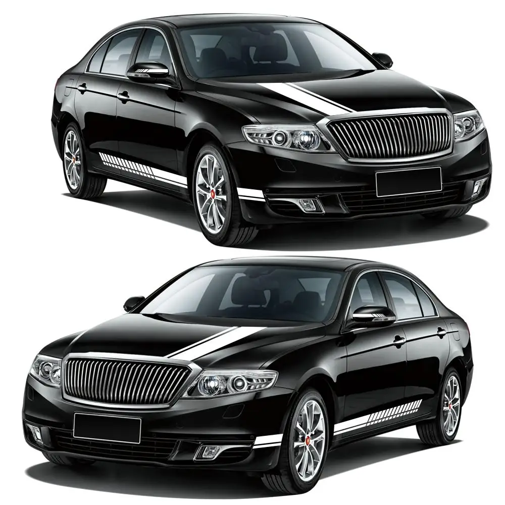 Стикеры для автомобиля Adeeing 3 шт. черные/белые/красные/желтые/синие виниловые