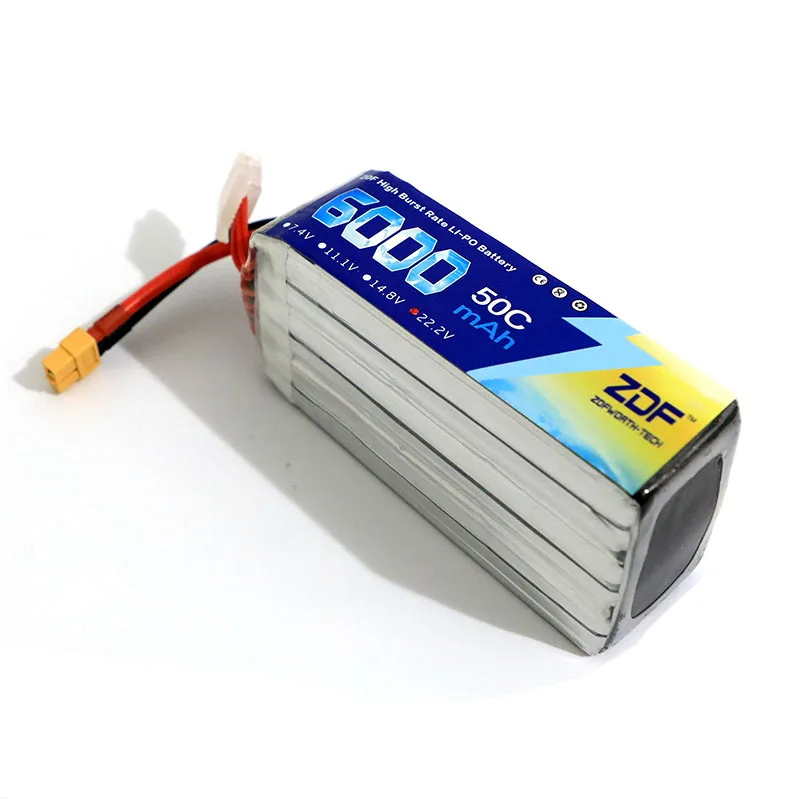 ZDF Lipo 2S 3S батарея для квадрокоптера с фиксированным рукавом 6S 7 4 В 11 1 14 8 в 22 2 6000 мА ·