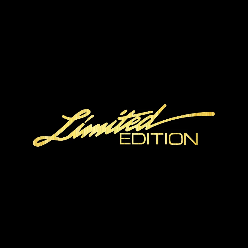 Brushed Gold Автомобильный Стайлинг 16*3,8 см виниловые Ограниченная серия автомобильных наклеек и наклеек креативные Забавные 3D наклейки из углеродного волокна на авто наклейки - Название цвета: Brushed Gold