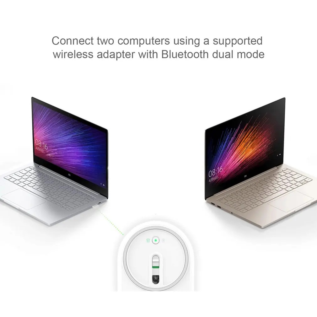 Оригинальная Xiaomi mi, беспроводная мышь, портативные игровые мыши, Alu mi nium, сплав ABS, 2,4 ГГц, Wi-Fi, Bluetooth, 4,0, управление