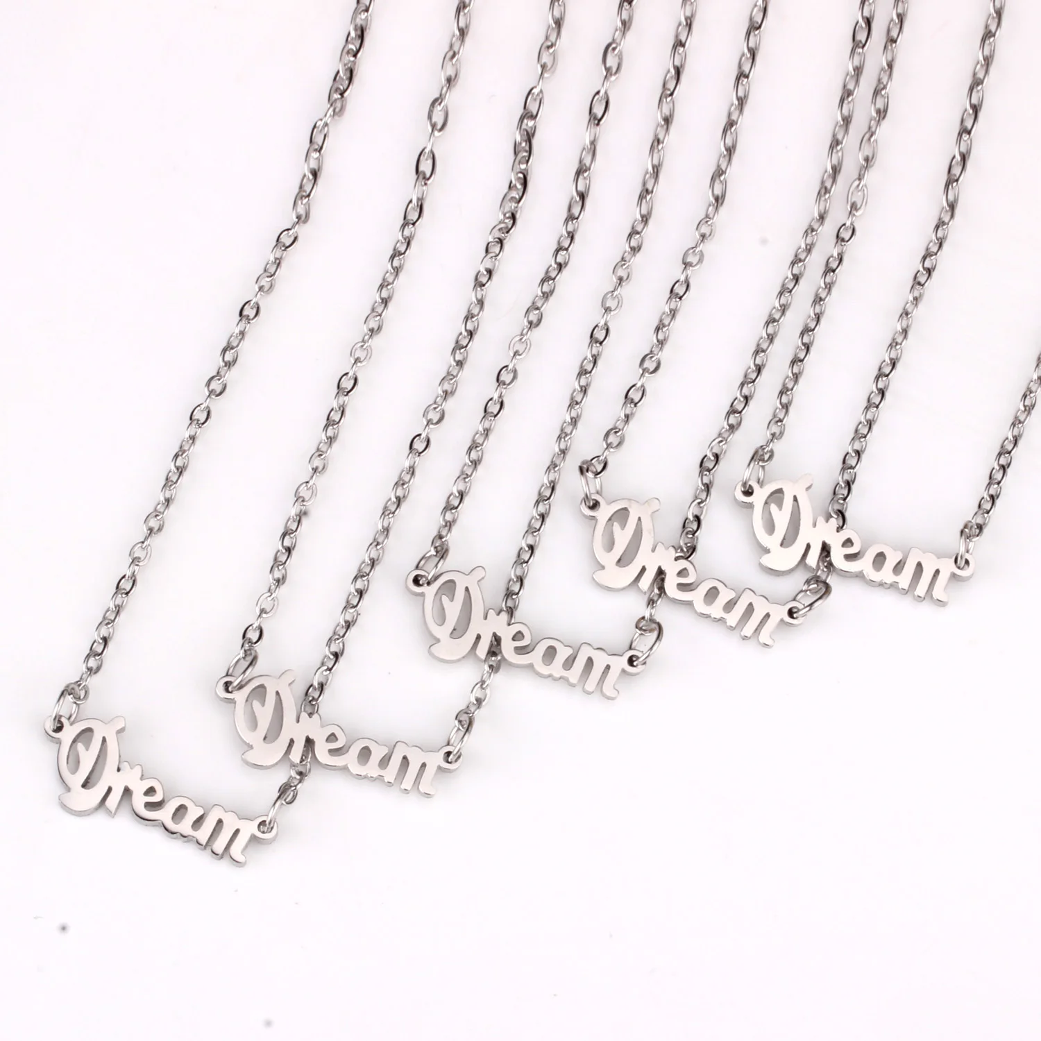 Подвеска LUXUKISSKIDS из розового золота с надписью Dream колье для женщин и девочек