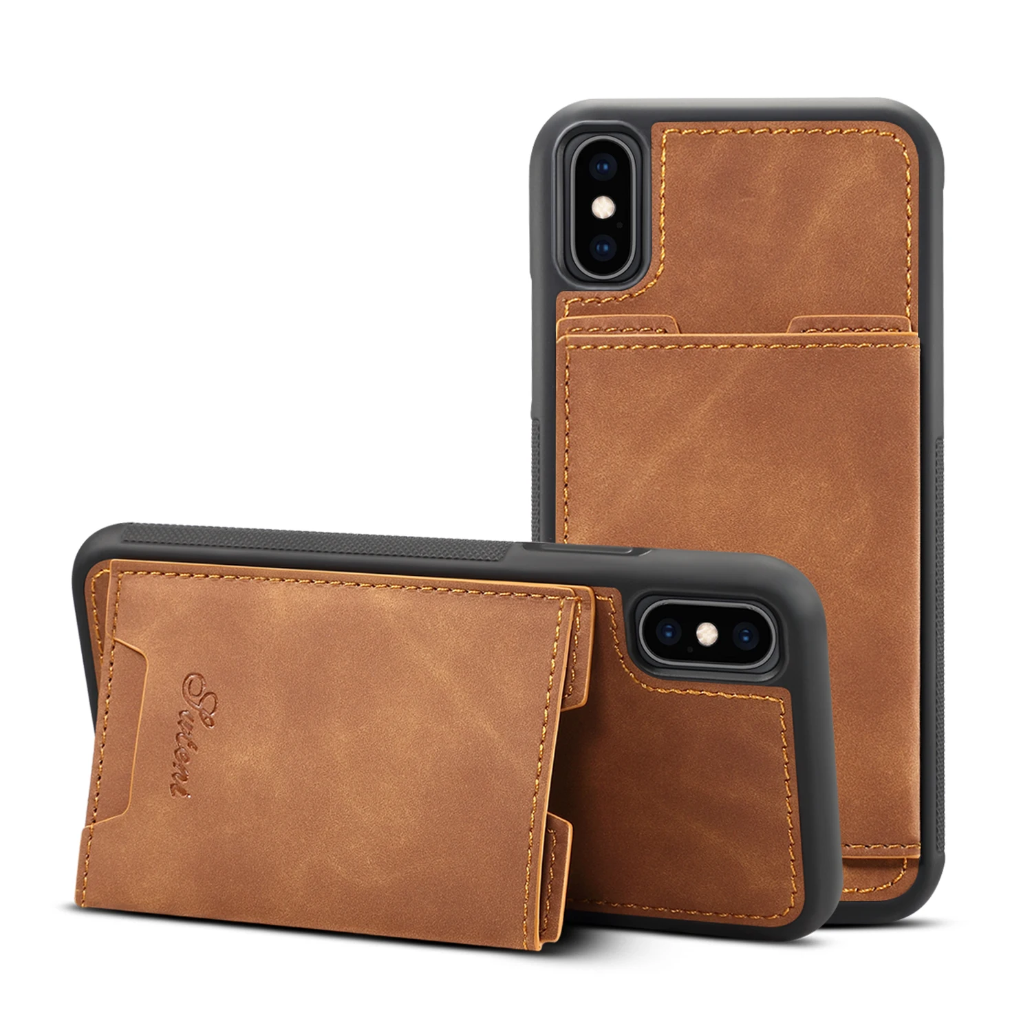 Чехол бумажник Haissky из высококачественной искусственной кожи с отделениями для