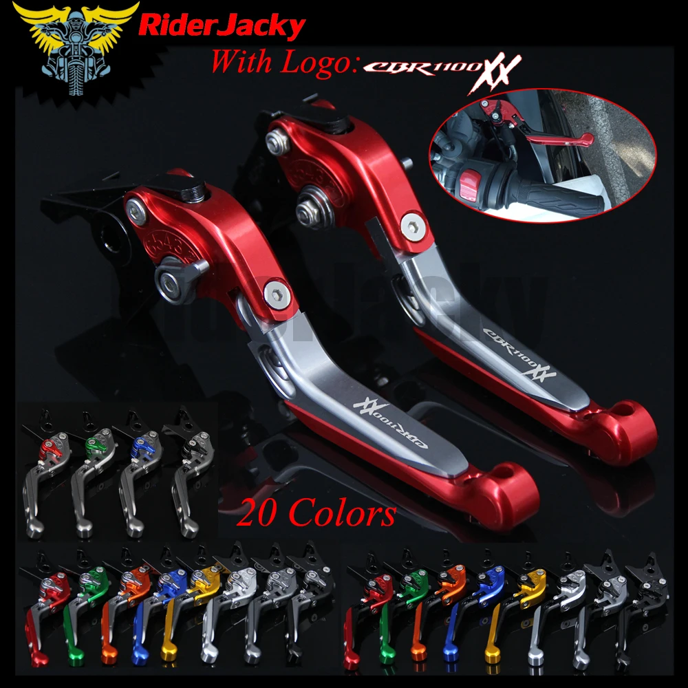 Рычаги тормозной муфты RiderJacky CBR1100XX для мотоцикла с ЧПУ Honda / BLACKBIRD 1997 2007 выдвижной