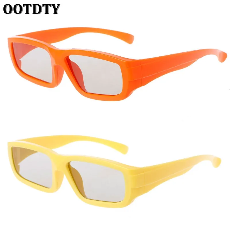 OOTDTY Детские круговые поляризованные Пассивные 3D очки для настоящего D ТВ Кино |