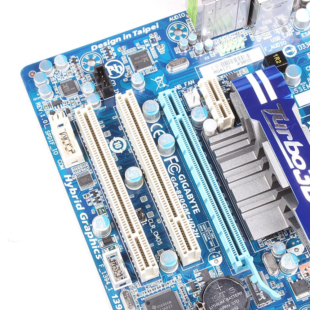 Оригинальная б/у настольная Материнская плата Gigabyte GA-880GM-UD2H AMD 880G Socket AM3 Phenom II Athlon II DDR3 16G SATA2 USB2.0 Micro-ATX