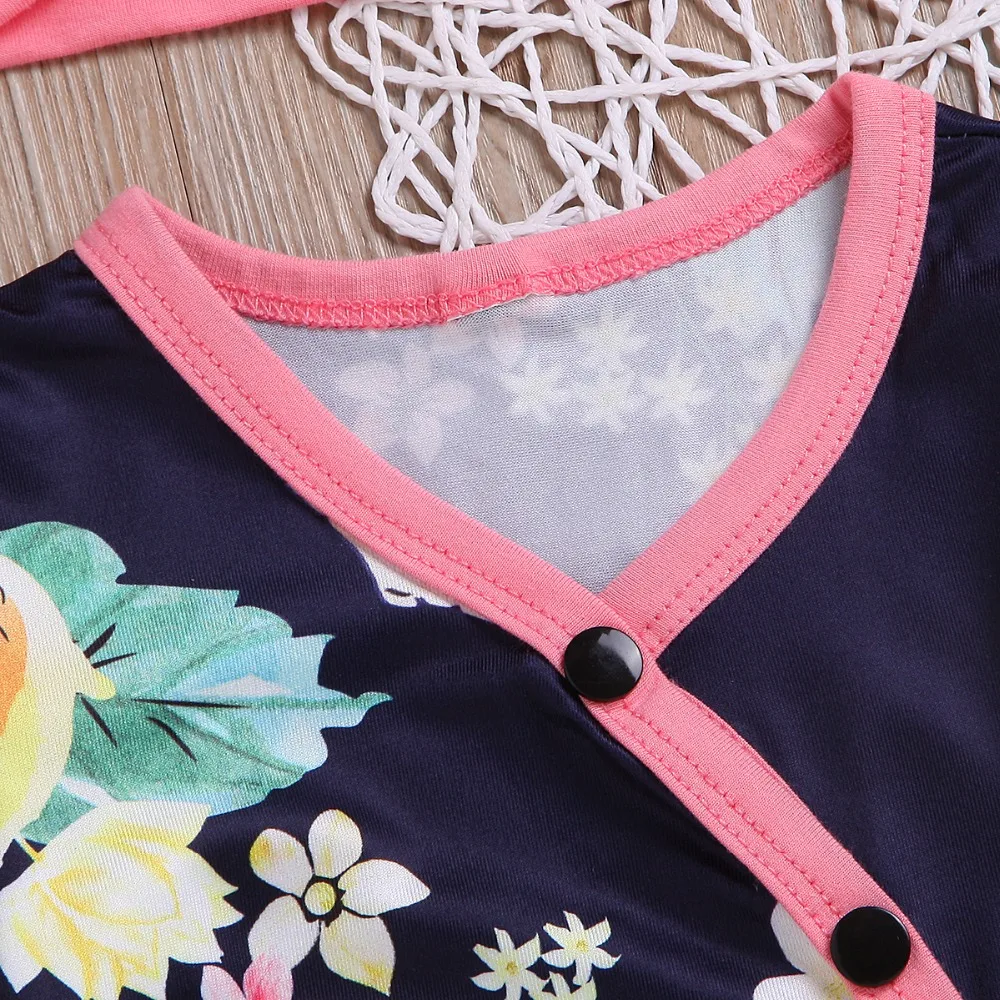 Комплект из 2 предметов комплект для малышей одежда девочек платье с цветочным