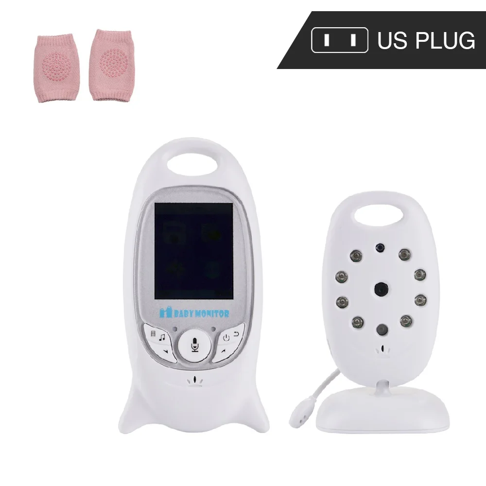 US plug Pink Gift VB601 Беспроводной Детский монитор для сна с ночным видением, видео с двусторонним разговором, монитор для сна с ЖК-дисплеем, температурная камера с подарком - Цвет: US plug Pink Gift