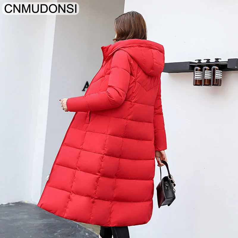 Новинка 2020 модная женская зимняя куртка с меховым воротником плотное теплое