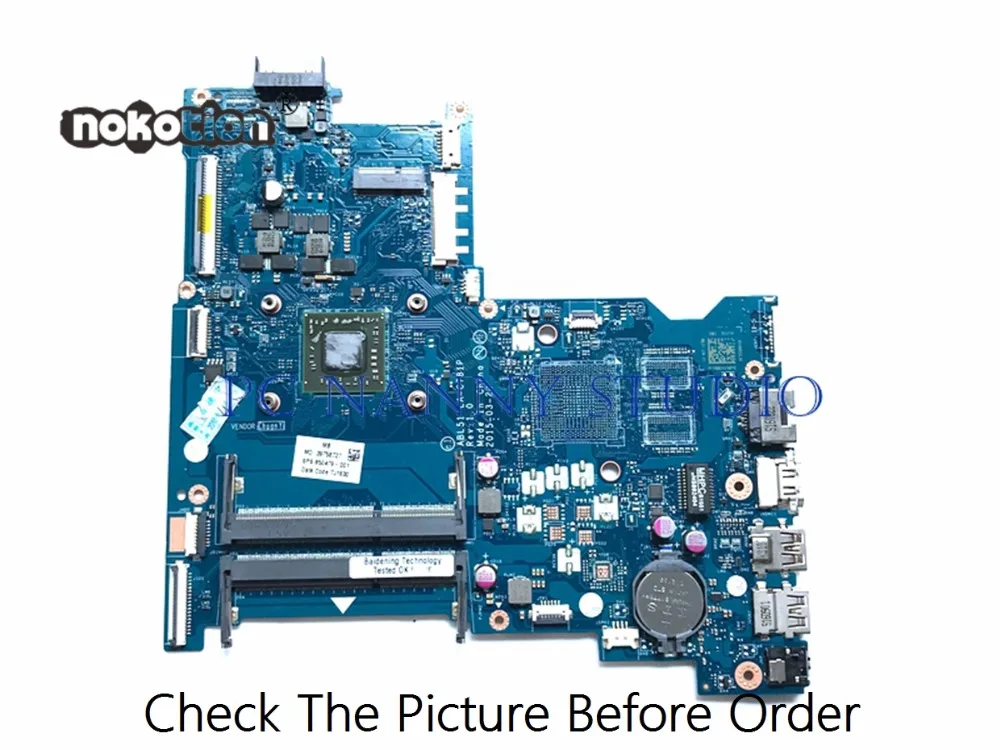 

Материнская плата PCNANNY для ноутбука HP 15-AF ABL51 LA-C781P 850479-001 ПК