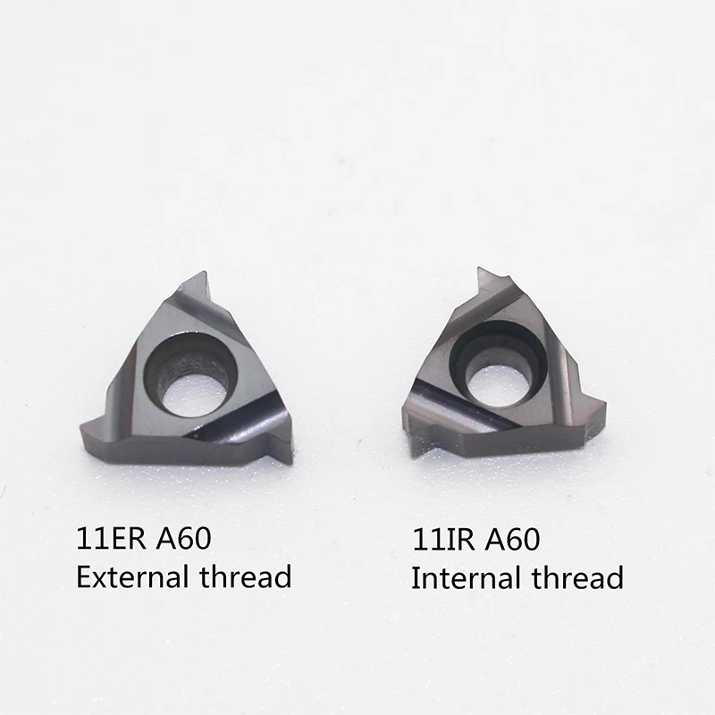

10pcs 11ER A60 11IR 0.75ISO 1.0 ISO 2.0ISO Threading Inserts Carbide External Thread Turning Tools CNC Lathe Cutter Tool