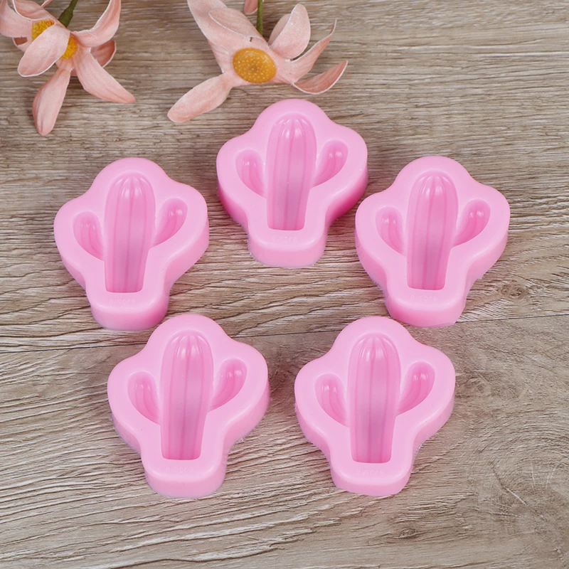 1 шт. розовый кактус Форма Fondant (сахарная) торт силиконовые формы для