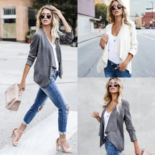 Женский свитер с длинным рукавом кардиган повседневный джемпер верхняя одежда