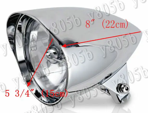 Мотоциклетная хромированная пуля Tri Bar 5 75 дюйма фара для Honda Shadow Spirit vlaero ACE Steed 400 600