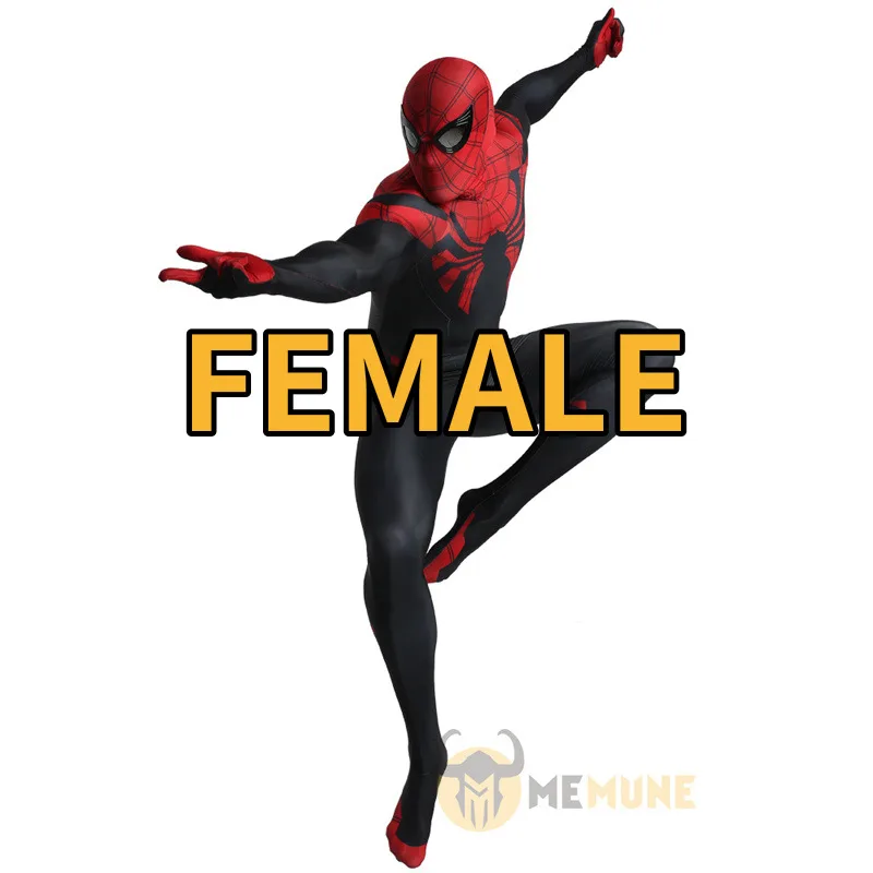 FEMALE Marvel комикс Паук Мальчик ролевые игры превосходный вдали от дома зентай костюм Хэллоуин Косплей Карнавальный Костюм - Цвет: FEMALE