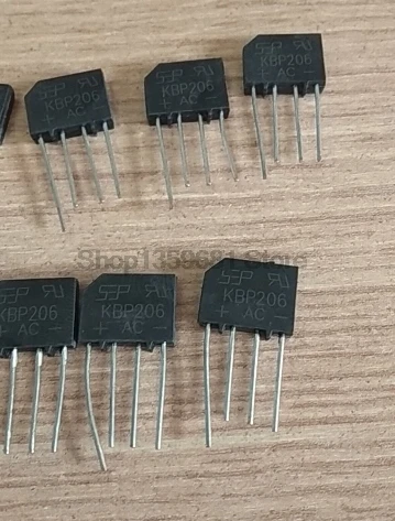 10 шт. KBP206 KBP206G KBP208 KBP210 2A 600V Выпрямитель моста мощности|Реле| |