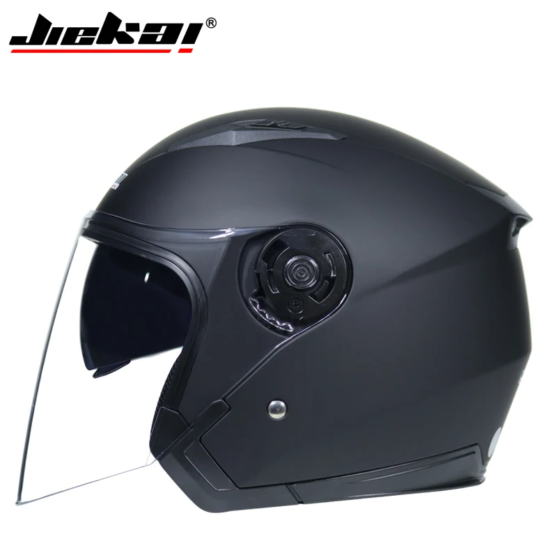 Шлем мото rcycle с открытым лицом для мотоцикла cicleta cascos para мото гоночный мотоцикл JIEKAI винтажные шлемы с двойным объективом