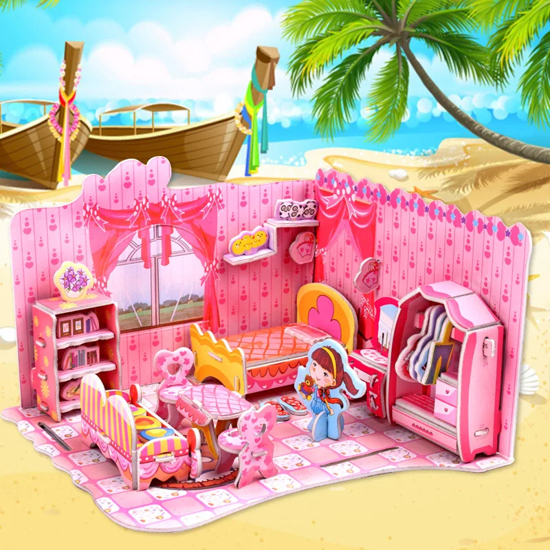 Новые Похожие Кухня Спальня Гостиная Ванная комната головоломки 3D интересные