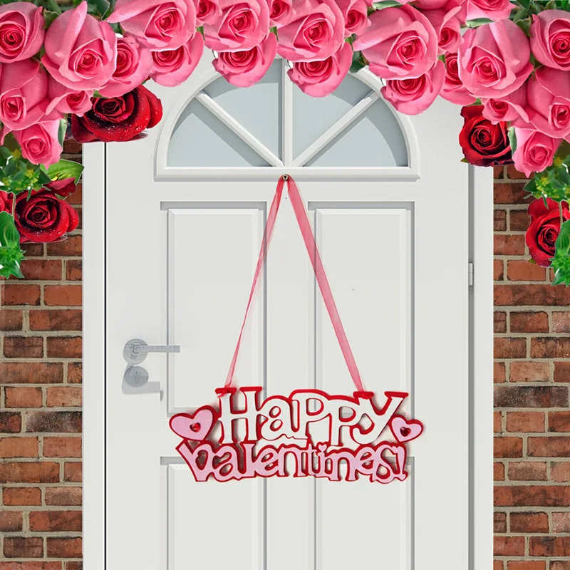 Happy Valentine Нетканая настенная доска из ткани для дома, гостиной, декоративная тарелка, декор на День святого Валентина