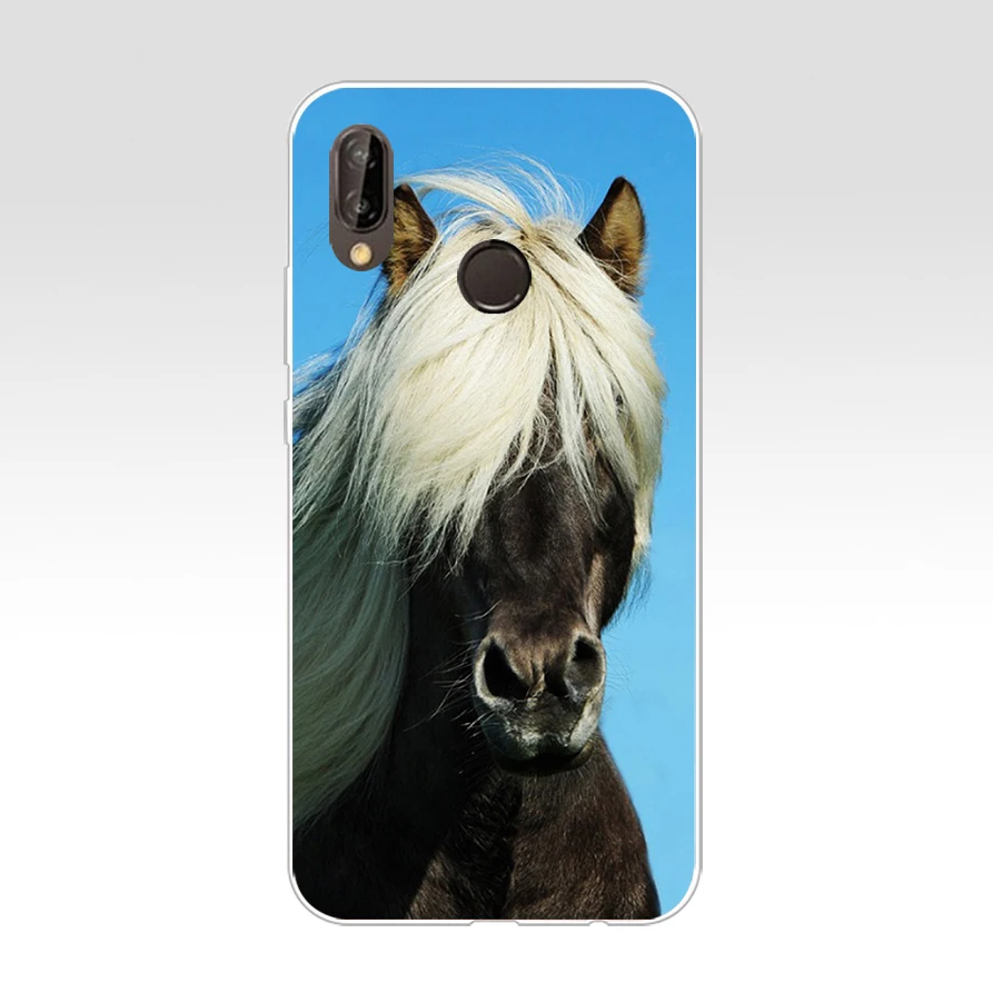 Мягкий силиконовый чехол из ТПУ для huawei Nova 3 3i p smart 62AQ Horse Portrait head | Мобильные