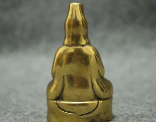 Статуэтка буддистской богини из латуни H:7 см | Дом и сад